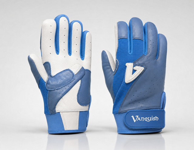Vanquish Columbia Blue / White batting gloves