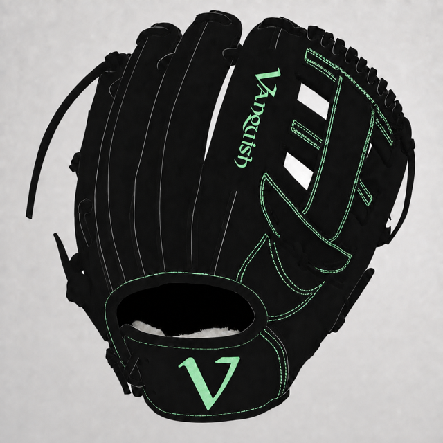Vanquish Aftershock Series Black / Mint stock fielding glove