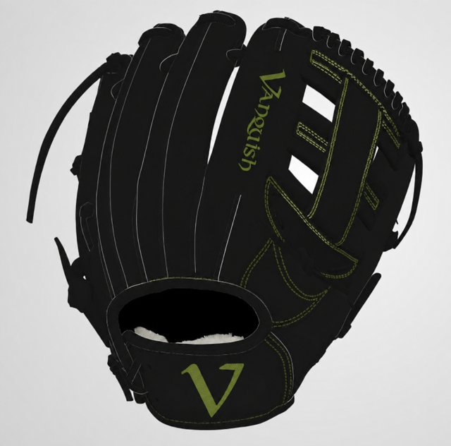 Vanquish Aftershock Series Black / Olive stock fielding glove