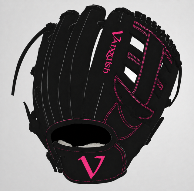 Vanquish Aftershock Series Black / Pink stock fielding glove